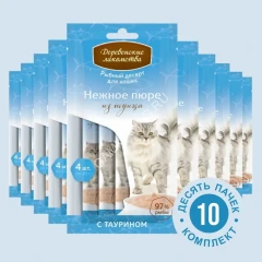 Деревенские Лакомства 4х0,01кг нежное пюре из тунца (72590850)