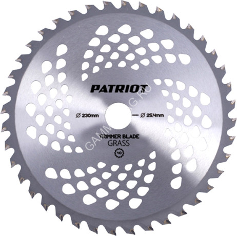 Фреза для триммера 230*25,4мм 40зуб TBS-40 PATRIOT *1/40
