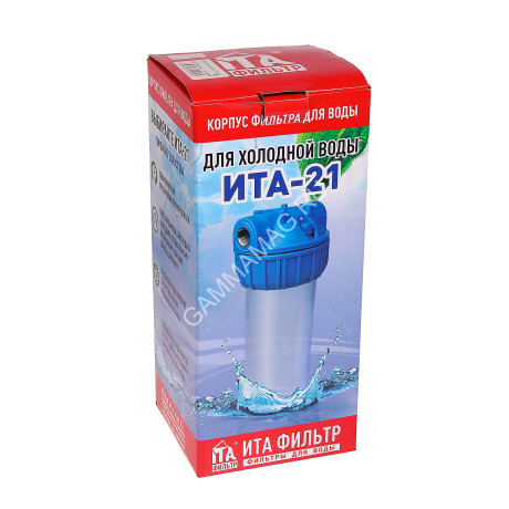 Корпус фильтра ITA 10SL 3/4'' прозрачный ИТА-21 Р *1/12