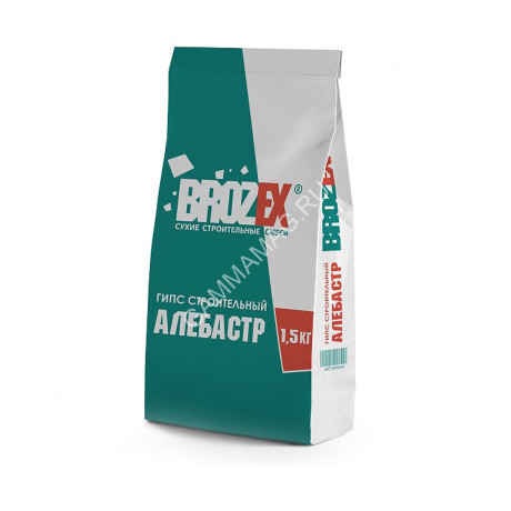 Алебастр 1,5 кг BROZEX *12/432