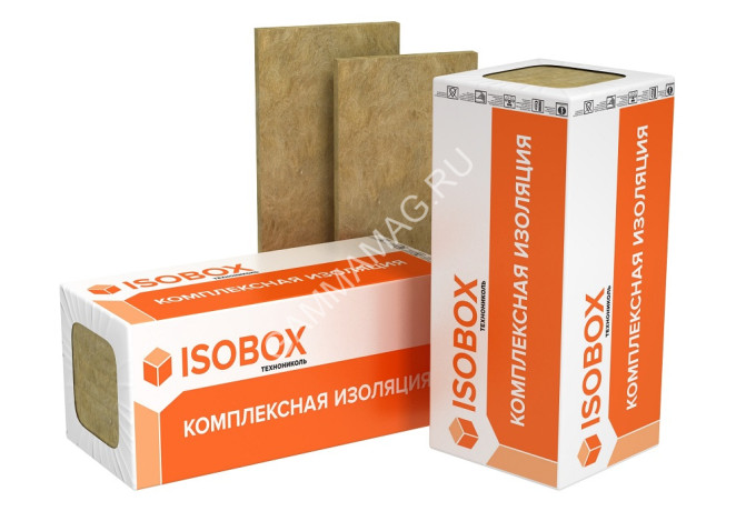 Теплоизоляция "ТЕХНОНИКОЛЬ" Изобокс ЭКСТРАЛАЙТ 100*600*1200 (33кг/м3 /0.432м3 /4,32м2 6 мат) *16/32