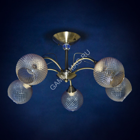 Люстра N3460/5 5*40W E27 220V (q-620;h-305) VERNER LIGHTING *1