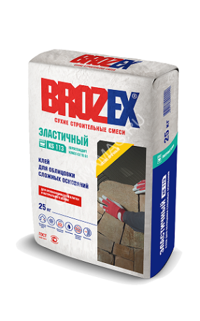 Клей для плитки KS 113 ЭЛАСТИЧНЫЙ 25 кг BROZEX класс клея C2 TE S1 *1/56