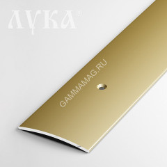 Порог-стык полукруглый ПС 04 1350мм 02л золото-люкс (44,5*4,3мм) Лука *1/6/48