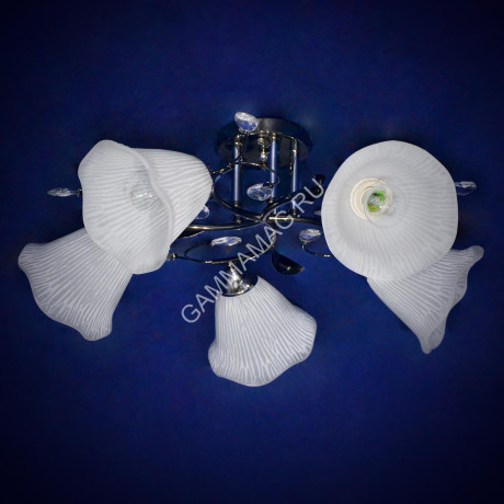 Люстра А2648/5 BCH 5*40Вт Е27 (h=280; d=640) VERNER LIGHTING *1