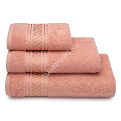 Полотенце махровое 50*90см Pirouette цв.15-1327 розово-персиковый 420гр/м2 ПТ-2601-5578 *5/20