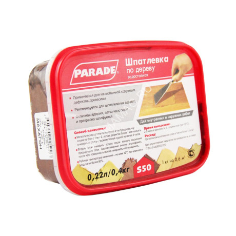Шпатлевка по дереву махагон 0,4 кг PARADE S50 *8/1440