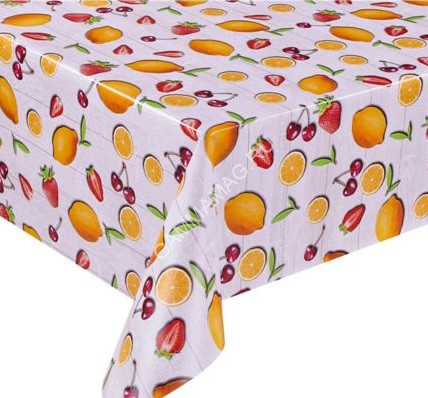 Клеёнка на нетканой основе "Paloma-8" "Лимоны и ягоды" шир.1,37м PL-2149D *20