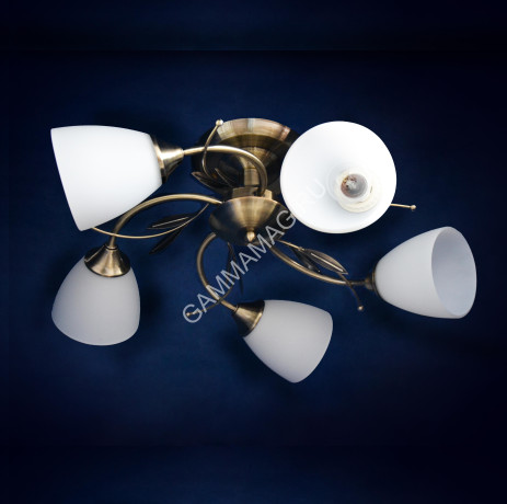 Люстра N2395/5 AB 5*40W E27 (h=200 d=540) VERNER LIGHTING *1
