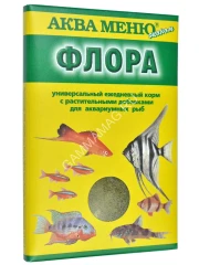 Аква Меню 0,030кг Флора корм ежедневный с растительными добавками