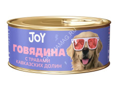 Joy 0,1кг говядина и цыплёнок беззерновой влажный для взрослых собак мелких пород (811924)