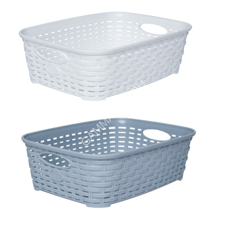 Корзина для хранения пластм. 250х150х72мм арт.835 ("Полимербыт") *1/24