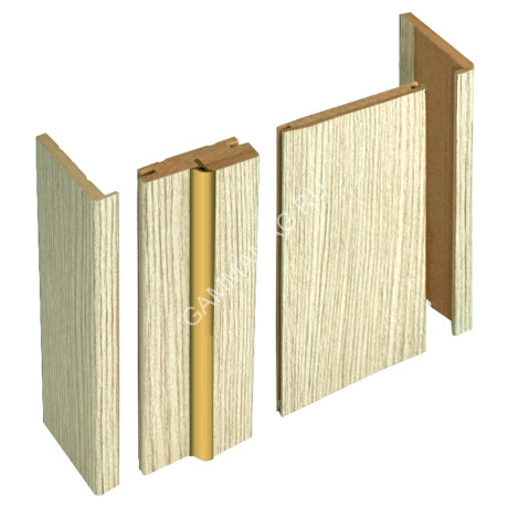 Коробка ПВХ телескопическая КЕДР СВЕТЛЫЙ 80*2050мм с УПЛОТНИТЕЛЕМ BROZEX-WOOD *2