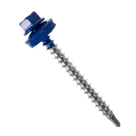 Саморезы кровельные BROZEX 4,8*51 RAL5005 (2000шт) (насыщенный синий) промтара к *1