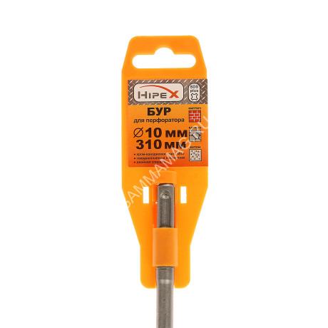 Бур по бетону 10*310мм SDS-plus 2 грани (6710604) "Hipex" *1/25