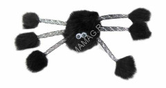 Игрушка GoSi для кошек Паук из натуральной норки