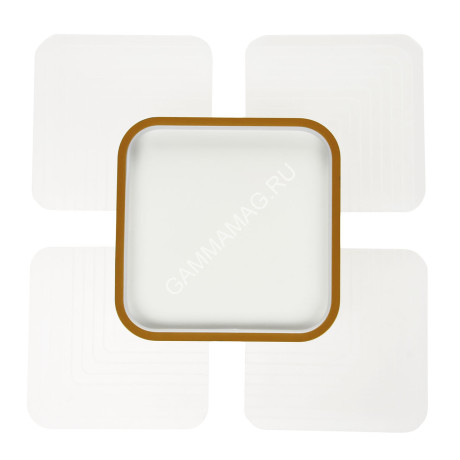 Светильник светодиодный акриловый 400мм 80W H2062 40W*2 white с пультом *1