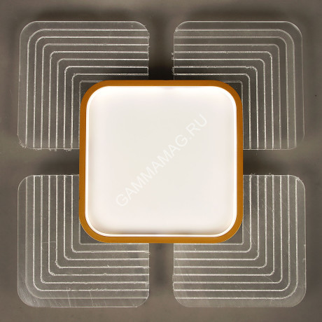 Светильник светодиодный акриловый 400мм 80W H2062 40W*2 white с пультом *1