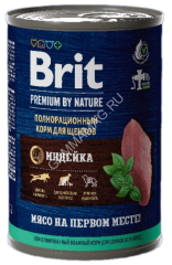 Brit Premium by Nature 0,41кг индейка консервы для щенков всех пород (51083)