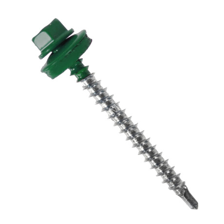Саморезы кровельные BROZEX 4,8*51 RAL6005 (2000шт) (темно-зеленый) промтара к *1