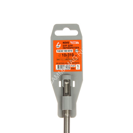 Бур по бетону 10*310мм SDS-plus 2 грани (YAE401000310) Novocraft *1/10/50