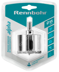 Коронка по керамограниту 25мм алмазная центрирующее сверло (676225) Rennbohr *1/20/120