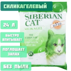 Наполнитель (Сибирская кошка) 24л Элитный ЭКО силикагелевый для кошек