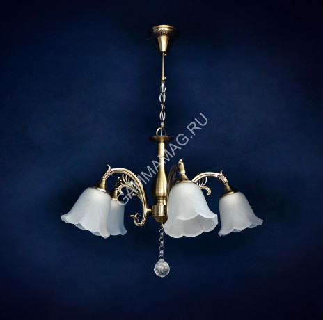 Люстра N2609/5 AB 5*40W E27 (h=700 d=530) VERNER LIGHTING *1
