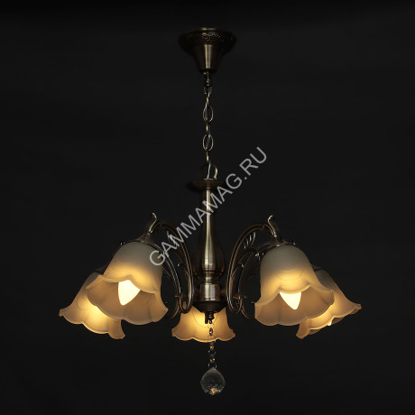 Люстра N2609/5 AB 5*40W E27 (h=700 d=530) VERNER LIGHTING *1