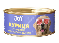 Joy 0,1кг цыплёнок беззерновой влажный для взрослых собак мелких пород (811931)