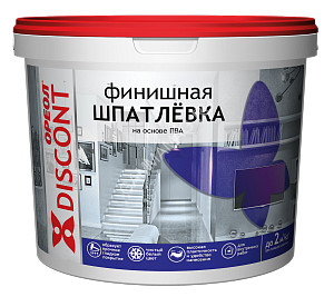 Шпаклевка на основе ПВА для внутренних работ 1,3 кг финишная Ореол Дисконт *6