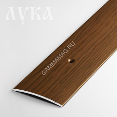 Порог-стык полукруглый ПС 04 1350мм 091 дуб темный (44,5*4,3мм) Лука *1/6/48