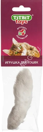 Игрушка (TiTBiT) лапка пушистая (мягкая упаковка) для кошек