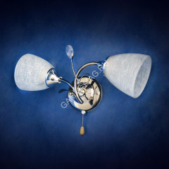 Бра А2224/2W CH+AN E27 2*40Вт (200*150*380) VERNER LIGHTING *1