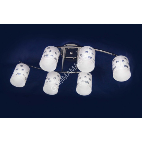 Люстра K1687/6 Мираж 6*60W E27 (h=280, w=300, l=660) S=24м2 VERNER LIGHTING *1