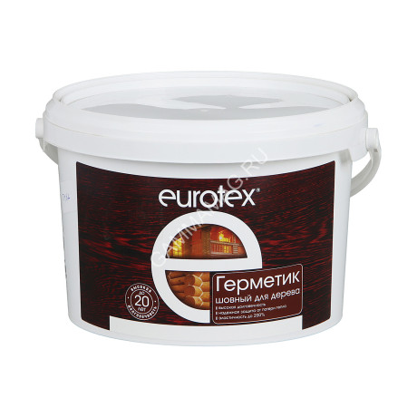 Герметик акриловый шовный для дерева Еurotex Орех 3 кг (Москва) *1/120