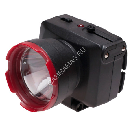 Фонарь налобный Космос 1Вт, 2 реж., ак.500мА.ч КОСAccuH1WLED*1/12/24