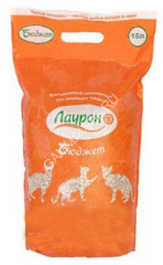 Наполнитель (Лаурон) 6л Бюджет (пэт.пакет) впитывающий для кошек