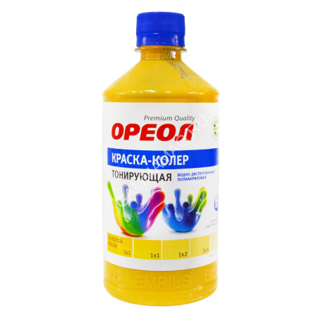 Колер краска золотой песок 0,725 кг Ореол *1/10