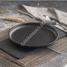 Тарелка фарфор. Domenik "Rock Black" мелкая d21см DM8022 *6/24