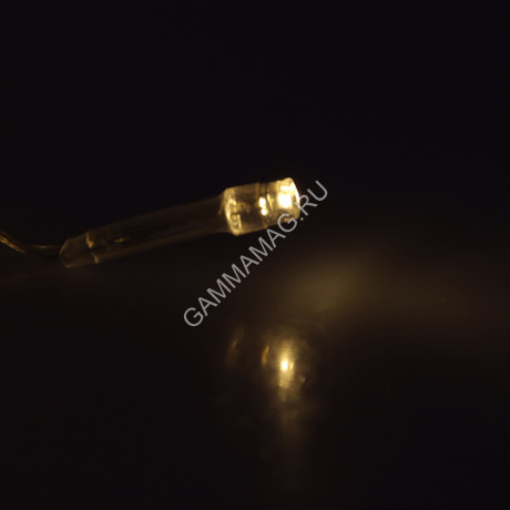 Гирлянда Занавес 2*1,5м 360LED белое тёплое 8 режимов прозрачная нить 220V IP20 3584224 *1/36