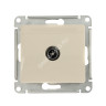Механизм розетки "Glossa" 1-м. TV 1DB бежевый GSL000291 *10