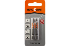 Бита крестовая PH2х 50мм (2шт) магнитная S2 хвостовик1/4"Е NovoCRAFT *1/25