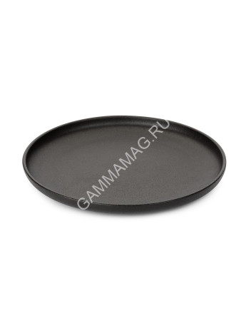 Тарелка фарфор. Domenik "Rock Black" мелкая d26см DM8020 *6/24