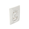 Розетка "BLANCA" СП 2-мест. белый 16А 250В BLNRS000021 *6/36