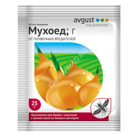 Средство от почвенных мушек МУХОЕД 25г (Август) *10/150