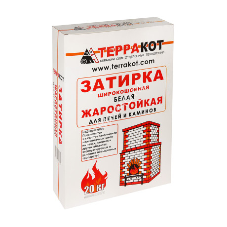 Затирка жаростойкая белая 5 кг Терракот *1/208