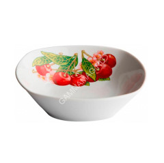 Салатник фарфор. DECO с рис."Вишня" d12,5см 230мл ДФ- С230-3 *96