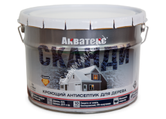 Антисептик для дерева акриловый кроющий фьорд 9 л Акватекс СКАНДИ *1/55