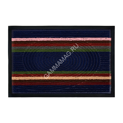 Коврик 40*60 см придверный "COMFORT" "VORTEX" синий (арт.22384) *1
